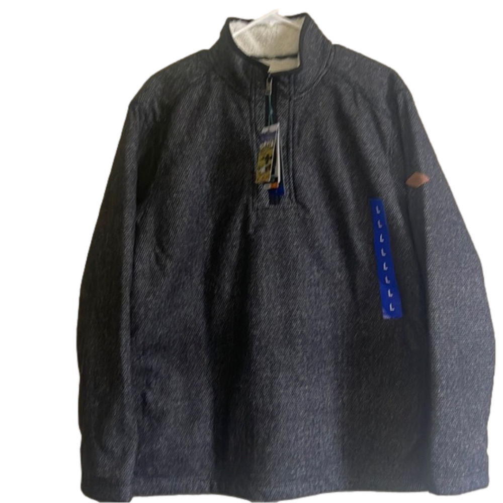 𝅺orvis 1/4 Zip Pullover Grey Size L